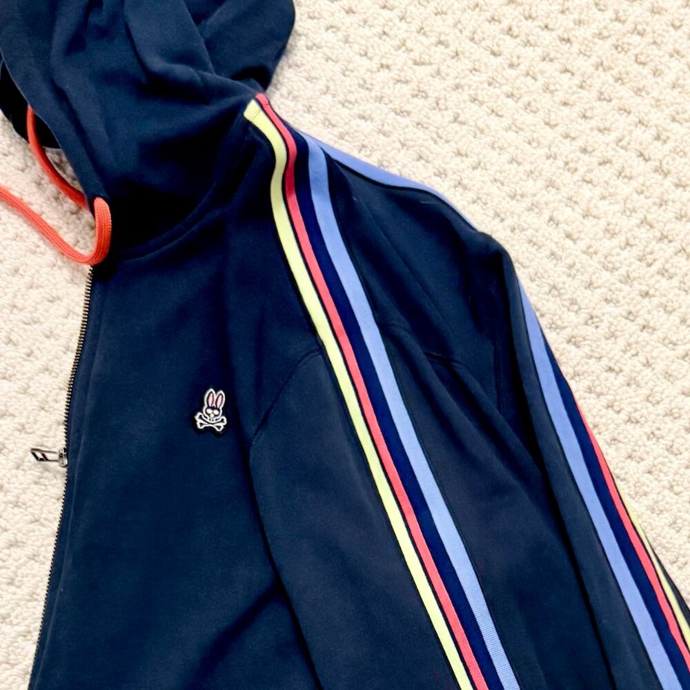 Psycho Bunny Men's Full Zip Hoodie